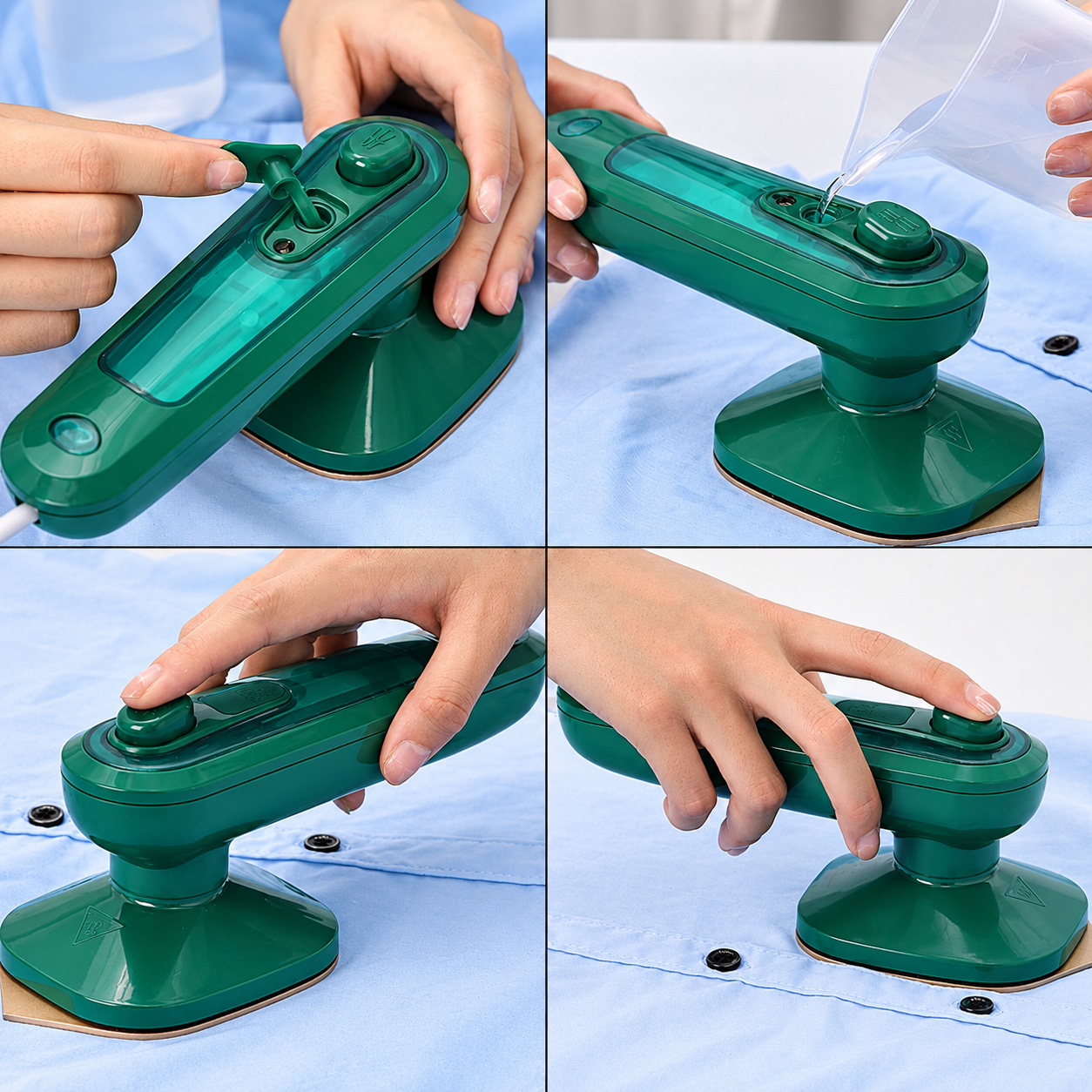 Portable Mini Handheld Garment Steamer & Iron