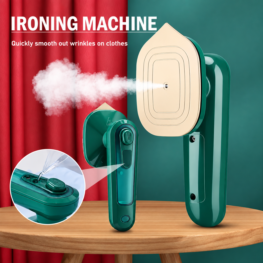 Portable Mini Handheld Garment Steamer & Iron